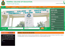 Tablet Screenshot of fcet-gusau.edu.ng
